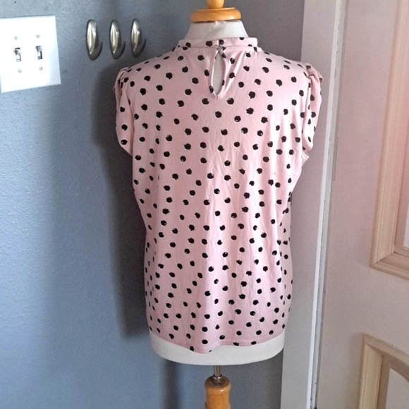 ELLE Polka Dot Blouse | Size L - Picture 3 of 5